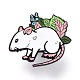 Mouse and Grass Enamel Pin(JEWB-O005-M04)-1