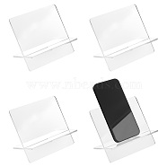 Acrylic Mobile Phone Holders, Rectangle, Clear, Finished Product: 11.9x7.1x8.95cm(ODIS-WH0025-128B)