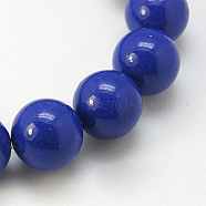 Synthetic Lapis Lazuli Beads Strands, Dyed, Round, 8mm, Hole: 1mm, about 50pcs/strand, 15.7 inch(X-G-E110-8mm-1)