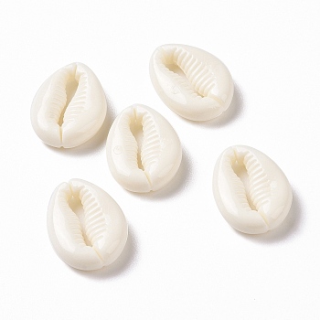 Acrylic Cabochons, Imitation Cowrie Shell, Beige, 18x13.5x5mm, about 1250pcs/500g