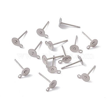 304 Stainless Steel Stud Earring Findings(STAS-E029-3)-3