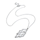 3Pcs 3 Color 304 Stainless Steel Macrame Pouch Empty Stone Holder for Pendant Necklaces Making(NJEW-JN04384)-2