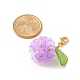 Flower Glass Pendant Decoration(HJEW-TA00286-04)-3