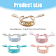 5Pcs 5 Colors Adjustable Nylon Braided Cord Bracelets Set(BJEW-FI0001-12)-2