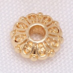 Alloy Spacer Beads, Long-Lasting Plated, Rondelle, Real 18K Gold Plated, 5.7mm(PALLOY-WH0001-66G-04)