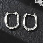 Brass Hoop Earrings for Women, U-Shape, Long-Lasting Plated, Rack Plating, Lead Free & Cadmium Free, Platinum, 17x13.5x2.5mm(KK-CBA760A-09P)