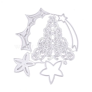 Christmas Carbon Steel Cutting Dies Stencils, for DIY Scrapbooking/Photo Album, Decorative Embossing DIY Paper Card, Christmas tree, Matte Platinum Color, 148x113.3x0.7mm(DIY-K015-11)