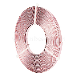 BENECREAT Aluminum Wire, Flat Craft Wire, Bezel Strip Wire for Cabochons Jewelry Making, Plum, 5x1mm, about 10m/roll(AW-BC0003-34B-05)