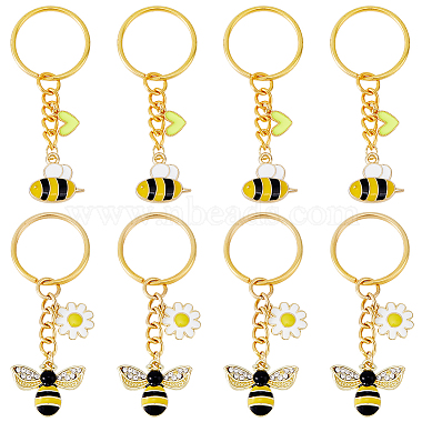 Bees Alloy Keychain