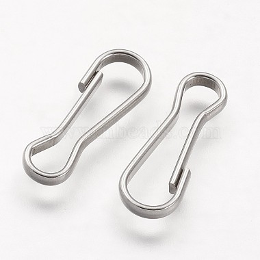 304 Stainless Steel Keychain Clasp Findings(STAS-F041-45)-2