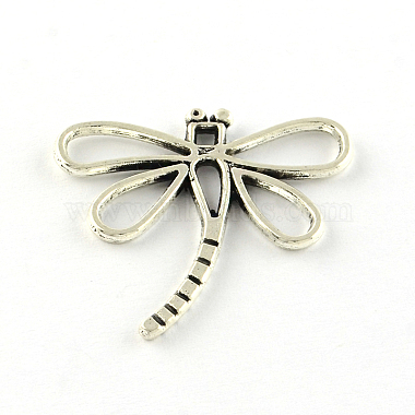 Antique Silver Dragonfly Alloy Pendants
