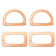 chgcraft 4pcs 2 styles poignée de sac en bois(WOOD-CA0001-29B)-1