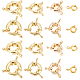 Elite 4 Styles Rack Plating Brass Spring Clasps(FIND-PH0006-09)-1