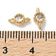 Rack Plating Brass Pave Clear Cubic Zirconia Connector Charms(KK-Z039-38G)-3