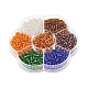 Perles de rocaille rondes en verre 7 couleurs(SEED-YW0001-24C-02)-3