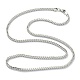 304 Stainless Steel Wheat Chain Necklaces(NJEW-I245-08C-P)-1