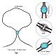 Oval Synthetic Turquoise Laria Necklace for Men Women(NJEW-GF0001-01)-2