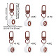 5Pcs 5 Styles Resin Pendant Decorations(HJEW-TADJ0001-09)-3
