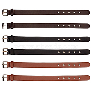 6Pcs 3 Style Imitation Leather Coat Cuff Belt, Coat Jacket Sleeve Straps, Traditional Kilt Extender Straps, with Iron Buckle, Mixed Color, 40.7~42cm, 2pcs/style(FIND-FG0002-66)