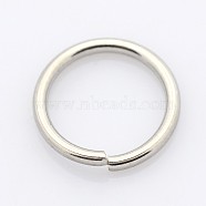 304 Stainless Steel Open Jump Rings, Stainless Steel Color, 3.5x0.6mm, 22 Gauge, Inner Diameter: 3.8mm(STAS-E067-03-3.5mm)