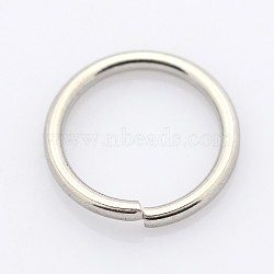 304 Stainless Steel Open Jump Rings, Stainless Steel Color, 3.5x0.6mm, 22 Gauge, Inner Diameter: 3.8mm(STAS-E067-03-3.5mm)