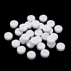 Polystyrene Foam Earring Pads, for Ear Nuts, Earring Backs, White, 12~13x12~13x4~5mm, Hole: 1mm, about 10000pcs/set(KY-T017-01-A01)