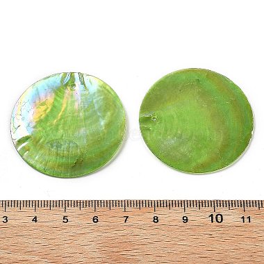 Spray Painted Natural Capiz Shell Pendants(SSHEL-Z002-01A)-3