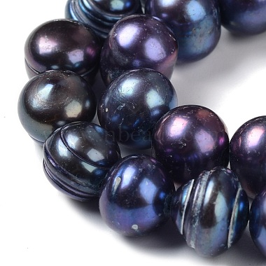 brins de perles teintes en perles naturelles(PEAR-P005-03A-01)-3