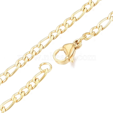 Herren-Halskette aus 201 Figaro-Ketten aus Edelstahl(NJEW-N050-A08-3-50G)-2