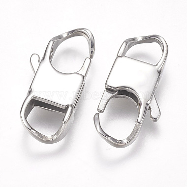 304 Stainless Steel Lobster Claw Clasps(STAS-O114-056D-P)-2
