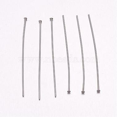 Tarnish Resistant 304 Stainless Steel Flat Head Pins(STAS-H358-06B)-2