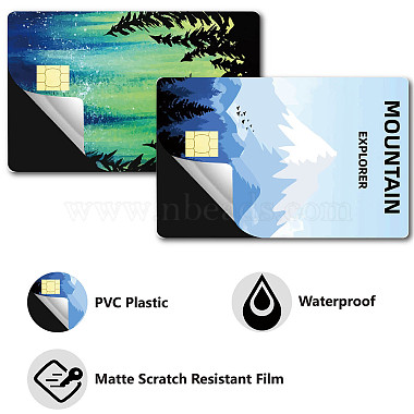 Kit d'autocollants de carte étanche en plastique pvc rectangle(DIY-WH0539-001)-3