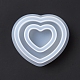 Moldes de silicona aptos para uso alimentario en forma de corazón doble diy(SIMO-D001-13)-4