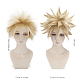 Short Blonde Wavy Cosplay Party Wigs(OHAR-I015-03)-1