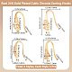24Pcs 4 Style Brass Micro Pave Clear Cubic Zirconia Earring Hooks(KK-BBC0012-32)-2