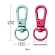 20Pcs Spray Painted Alloy Swivel Clasps(FIND-YW0001-72)-4