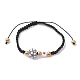 Sport Theme Acylic & Alloy Braided Bead Bracelet(BJEW-JB10122-02)-1