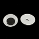 Noir et blanc tortiller plastique yeux écarquillés boutons artisanat scrapbooking accessoires bricolage jouets(KY-S002A-10mm)-1