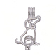 Brass Puppy  Locket Pendants(KK-T024-79P)-2