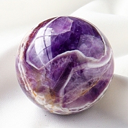 Natural Amethyst Crystal Ball, Reiki Energy Stone Display Decorations for Healing, Meditation, Witchcraft, 40mm(PW-WG69077-03)