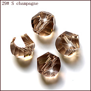 Imitation Austrian Crystal Beads, Grade AAA, Faceted, Polygon, BurlyWood, 10mm, Hole: 0.9~1mm(SWAR-F085-10mm-29)