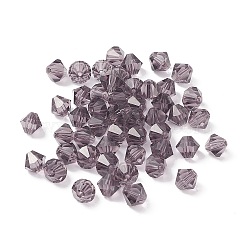 Imitation Austrian Crystal Beads, Grade AAA, K9 Glass, Faceted, Bicone, Purple, 8x8mm, Hole: 0.9~1mm(SWAR-F022-8x8mm-204)