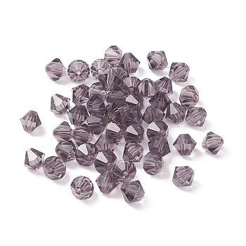 Imitation Austrian Crystal Beads, Grade AAA, Faceted, Bicone, Purple, 8x8mm, Hole: 0.9~1mm