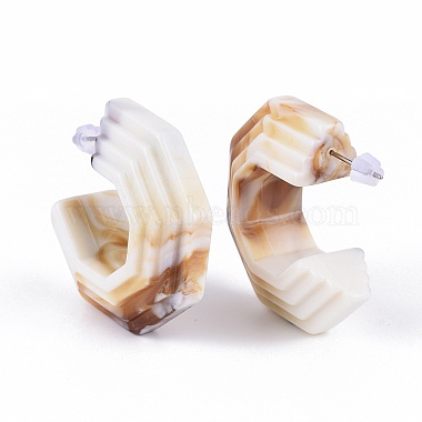 Acrylic Stud Earrings(EJEW-JE03478-02)-2