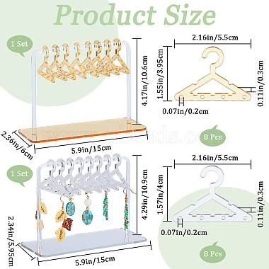 2 セット 2 スタイル アクリルイヤリングディスプレイスタンド(EDIS-CP0001-08)-2