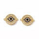 Brass Pave Cubic Zirconia Connector Charms(KK-E068-VC075)-2