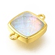 Synthetic Opal Connector Charms(G-P487-01G)-4