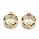 Brass Micro Pave Cubic Zirconia Charms(KK-Q277-074-NF)-2