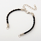 Braided PU Leather Cord Bracelet Making(AJEW-JB00032-05)-1