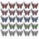 25Pcs 5 Colors Zinc Alloy Butterfly Charms(ENAM-SZ0001-81)-1